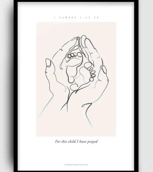 A3 Plakat: For this child I have prayed