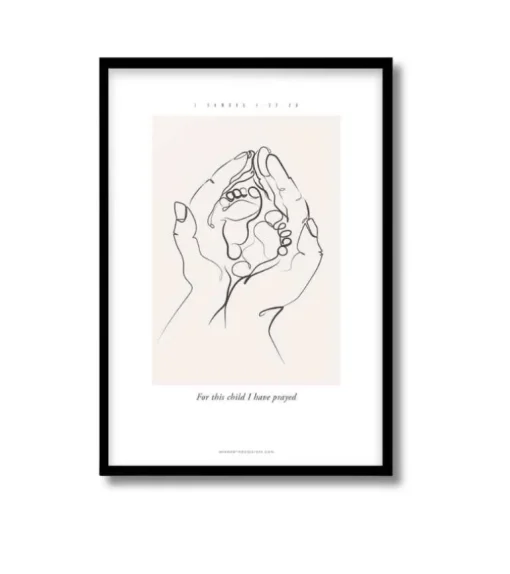A3 Plakat: For this child I have prayed