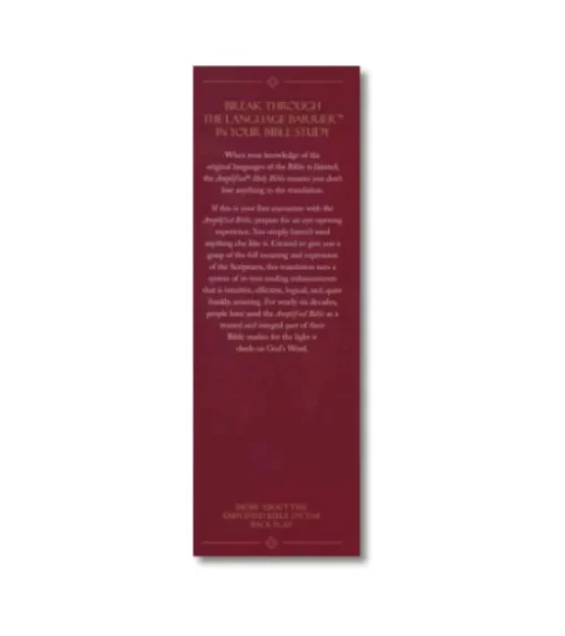 Amplified Holy Bible, Large Print, Hardcover