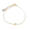 Armbånd med kors, guldbelagt
