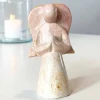 Bedende engel, 10 cm, Fedtsten
