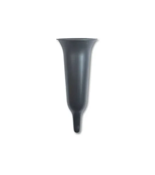 BIO Gravvase, grå, 23 cm