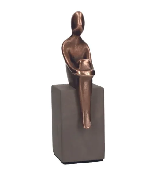 Bronze figur, Ro, 21 cm