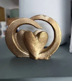 Bronze, Hjerter i to dele, Skulptur