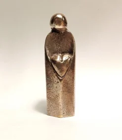 Bronzefigur Menneske med hjerte