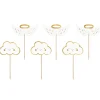 Cupcake Pynt – Skyer og Vinger, 1 pk 6 stk