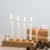 Engel adventsstage, guld til juletræslys
