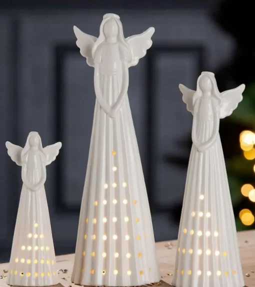Engel med LED 18 cm