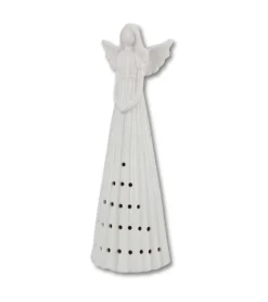 Engel med LED lys, 26 cm