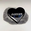 Farfar, Sort Glashjerte På Granitsten