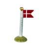 Fødselsdagsflag, tillykke – lyseblå, 14 cm