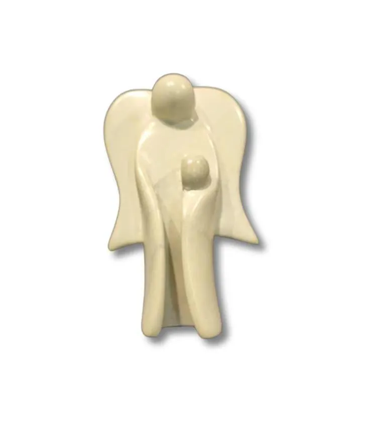 Fedtsten, Engel med menneske, 8 cm