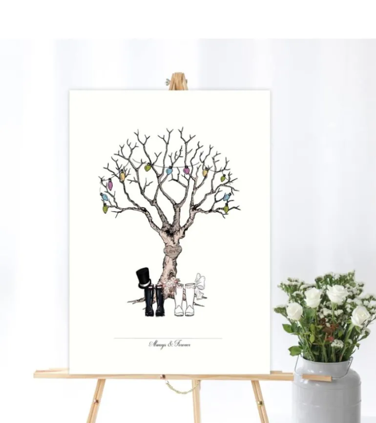 Fingerprint – Bryllupstræ med gummistøvler