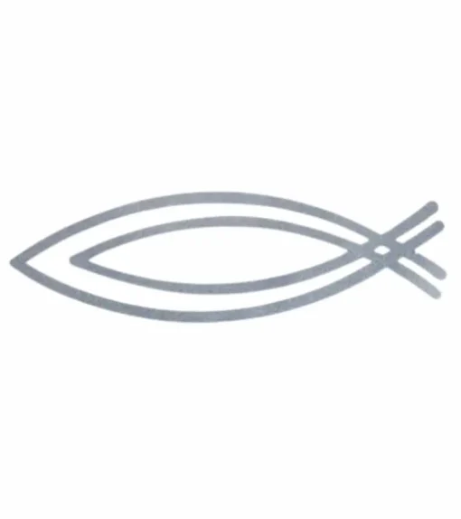 Fisk til bilen, dobbelt, Reflekterende