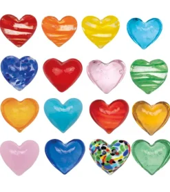 Glashjerte i forskellige farver