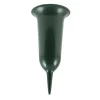 Gravvase Med Spids H32 cm Grøn