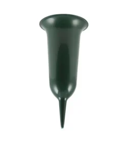 Gravvase Med Spids H32 cm Grøn