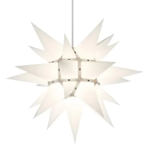 Herrnhuter Stjerne, Hvid, Papir, 40 cm