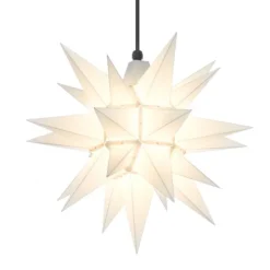 Herrnhuter Stjerne, Hvid, Plast, 40 cm