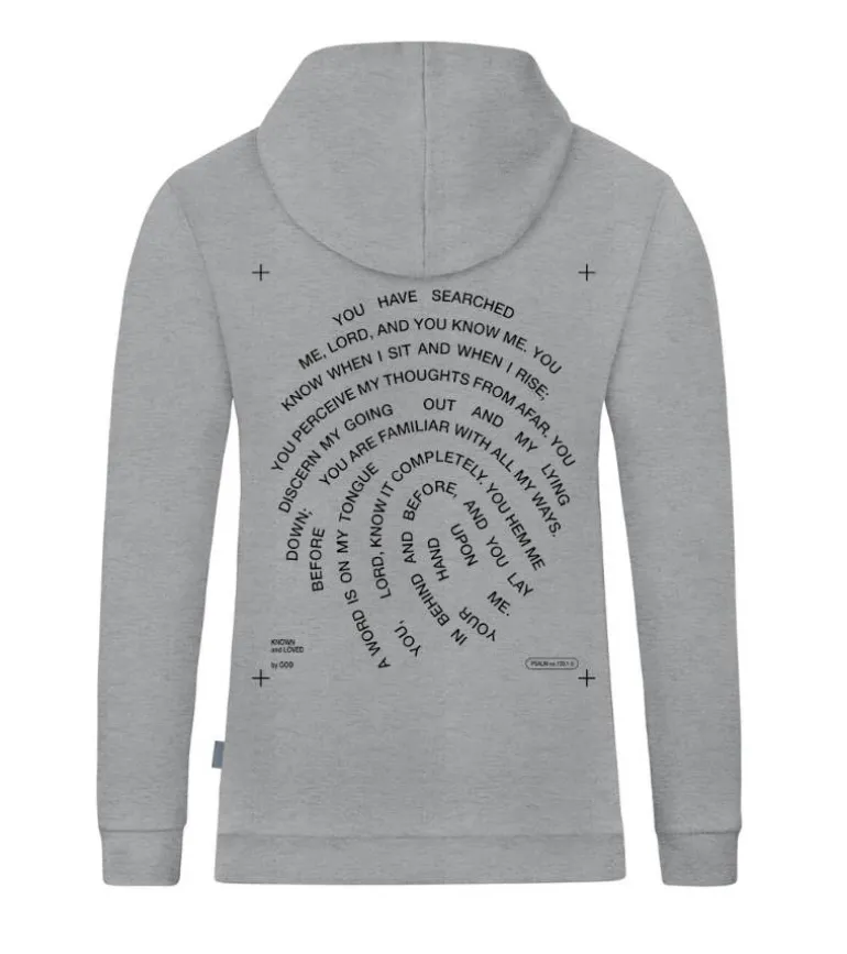 Hoodie: Hoodie, Known and Loved by God, Grå