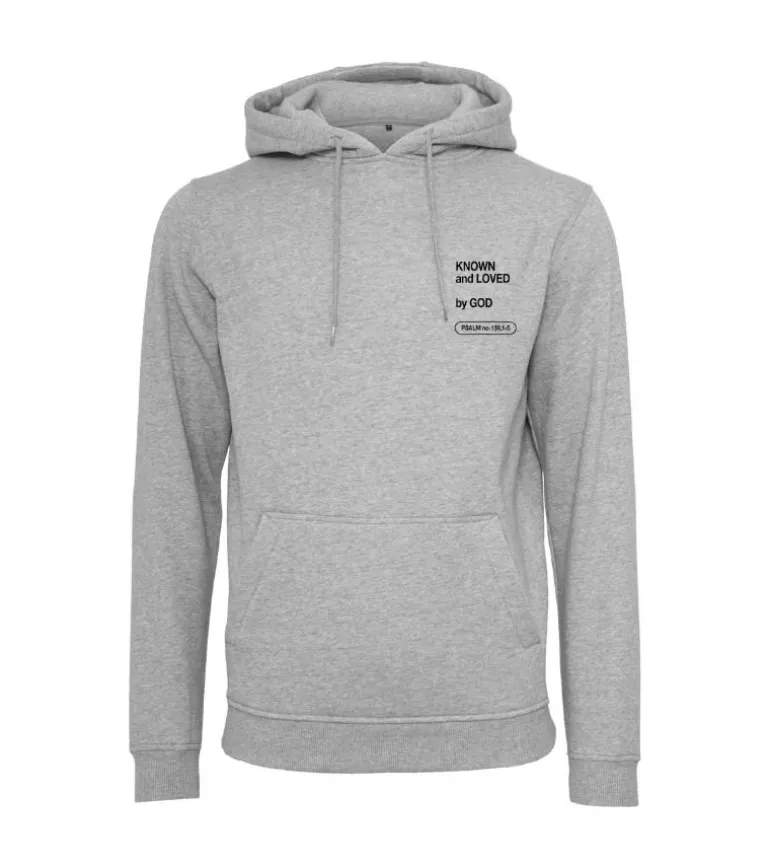 Hoodie: Hoodie, Known and Loved by God, Grå