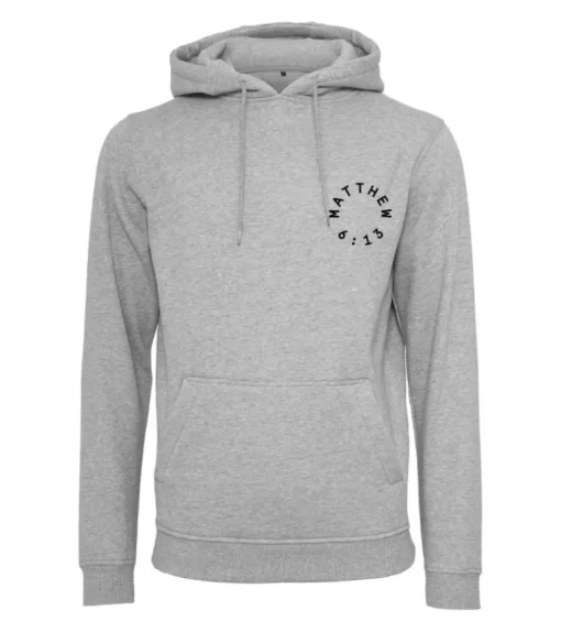 Hoodie: Kingdom Power Glory, Grå