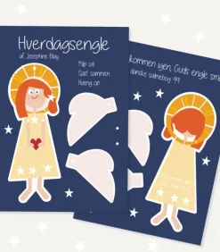 Hverdagsengel Klip-ud, gul kjole