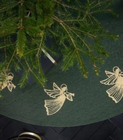 Juletræstæppe med engle