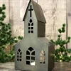 Kirke i metal, 35 cm