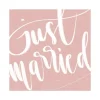Kvadratisk Postkort: Just married