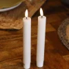 LED Kronelys 2 stk. Ø2 x 15 cm