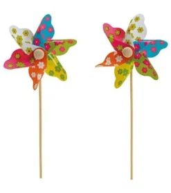 Lille blomstervindmølle, H 28cm