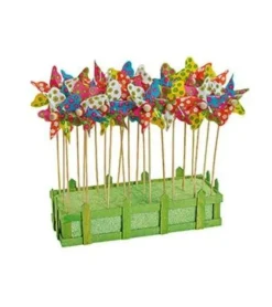 Lille blomstervindmølle, H 28cm