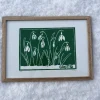 Linoleumstryk: Grotid, A4 Plakat, Grøn