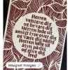 Linoleumstryk, Velsignelsen, A3 Plakat, rust-rød