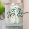 Livets træ, Glas hurricane, 8 cm