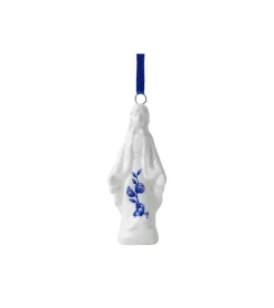Madonna ophæng m. blomster motiv, Porcelæn