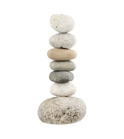 Naturlig stenstage til lys, 23 cm