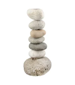 Naturlig stenstage til lys, 23 cm