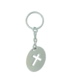Nøglering med kors symbol