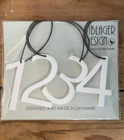 Ophæng Adventstal 1-2-3-4 – hvid