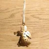 Ophæng, Engel guld med trompet, 8 cm