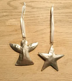 Ophæng, Engel, Sølv, hamret, 8 cm