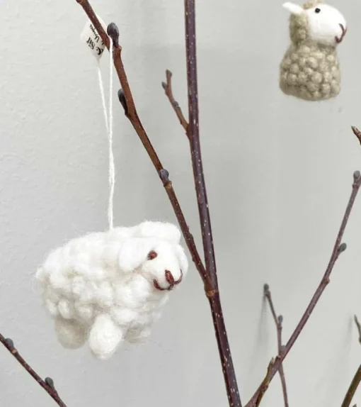 Ophæng Får Mini, Hvid – Gry & Sif