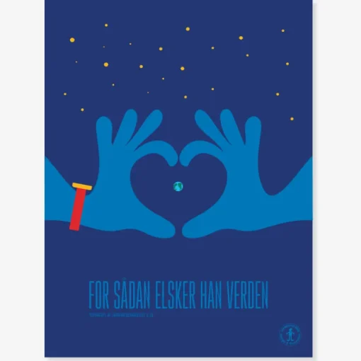 Plakat: For sådan elsker han verden, A3