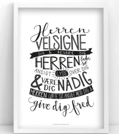 Plakat: Herren Velsigne dig, A3