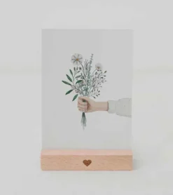 Postkort, blomsterhånd