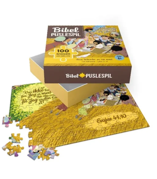 Puslespil, Jesus helbreder en lam mand, 100 brikker