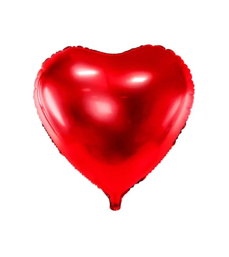 Rød Hjerte folie ballon, 72 cm