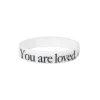 Silikone Armbånd: You Are Loved, Hvid